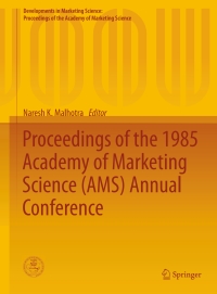 Titelbild: Proceedings of the 1985 Academy of Marketing Science (AMS) Annual Conference 9783319169422