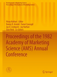 Omslagafbeelding: Proceedings of the 1982 Academy of Marketing Science (AMS) Annual Conference 9783319169453