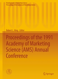 Titelbild: Proceedings of the 1991 Academy of Marketing Science (AMS) Annual Conference 9783319170480