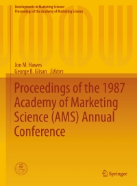 Imagen de portada: Proceedings of the 1987 Academy of Marketing Science (AMS) Annual Conference 9783319170510