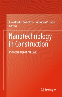 Cover image: Nanotechnology in Construction 9783319170879