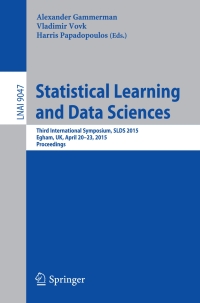 Imagen de portada: Statistical Learning and Data Sciences 9783319170909