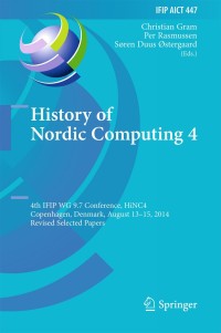Cover image: History of Nordic Computing 4 9783319171449
