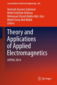Titelbild: Theory and Applications of Applied Electromagnetics 9783319172682
