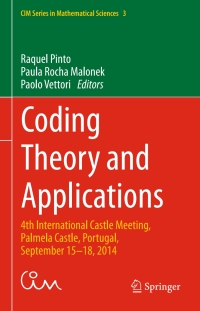 Imagen de portada: Coding Theory and Applications 9783319172958