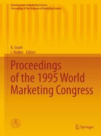 Cover image: Proceedings of the 1995 World Marketing Congress 9783319173108