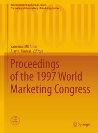 Imagen de portada: Proceedings of the 1997 World Marketing Congress 9783319173191