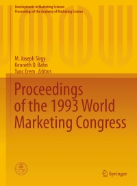 Imagen de portada: Proceedings of the 1993 World Marketing Congress 9783319173221
