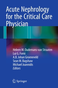 Cover image: Acute Nephrology for the Critical Care Physician 9783319173887