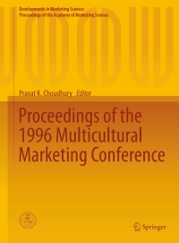 Cover image: Proceedings of the 1996 Multicultural Marketing Conference 9783319173948