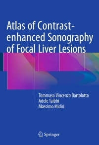 Cover image: Atlas of Contrast-enhanced Sonography of Focal Liver Lesions 9783319175386