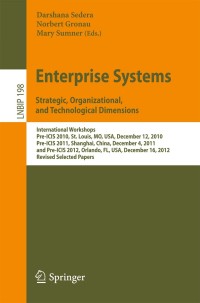 Cover image: Enterprise Systems. Strategic, Organizational, and Technological Dimensions 9783319175867