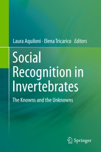 Imagen de portada: Social Recognition in Invertebrates 9783319175980