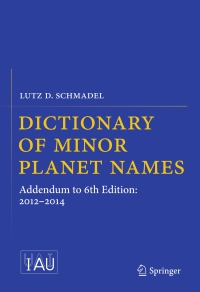 Titelbild: Dictionary of Minor Planet Names 9783319176765