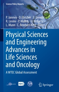 Cover image: Physical Sciences and Engineering Advances in Life Sciences and Oncology 9783319179292