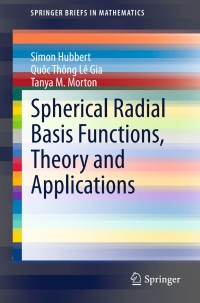 Imagen de portada: Spherical Radial Basis Functions, Theory and Applications 9783319179384