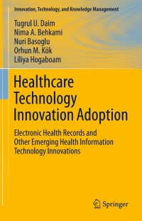 Cover image: Healthcare Technology Innovation Adoption 9783319179742