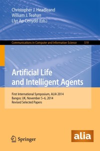 Cover image: Artificial Life and Intelligent Agents 9783319180830