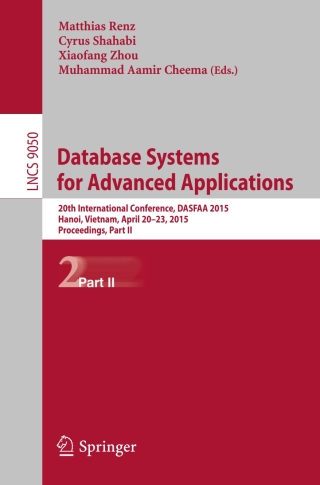 表紙画像: Database Systems for Advanced Applications 9783319181226