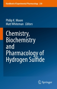 Imagen de portada: Chemistry, Biochemistry and Pharmacology of Hydrogen Sulfide 9783319181431