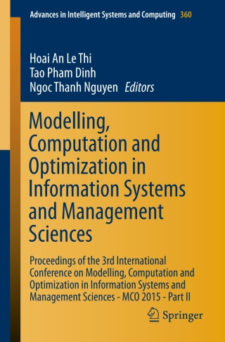 Imagen de portada: Modelling, Computation and Optimization in Information Systems and Management Sciences 9783319181660