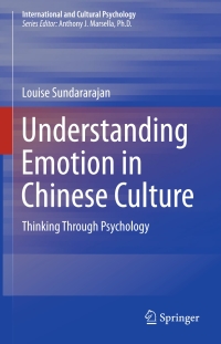 Cover image: Understanding Emotion in Chinese Culture 9783319182209