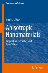 Cover image: Anisotropic Nanomaterials 9783319182926