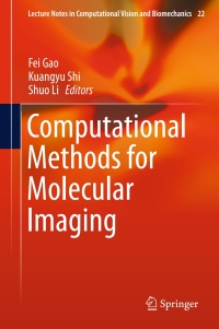 Cover image: Computational Methods for Molecular Imaging 9783319184302