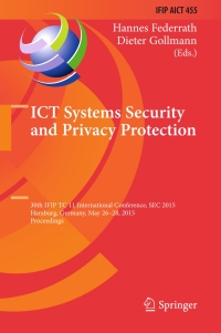 Cover image: ICT Systems Security and Privacy Protection 9783319184661