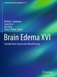 Cover image: Brain Edema XVI 9783319184968