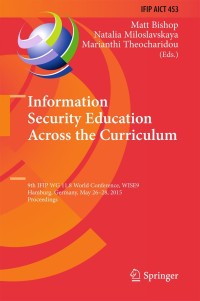 Imagen de portada: Information Security Education Across the Curriculum 9783319184999