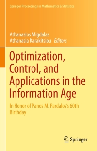 Cover image: Optimization, Control, and Applications in the Information Age 9783319185668