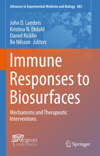 Cover image: Immune Responses to Biosurfaces 9783319186023