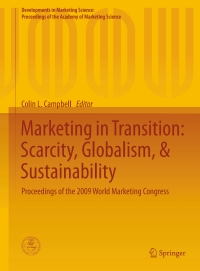 Cover image: Marketing in Transition: Scarcity, Globalism, & Sustainability 9783319186863