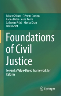Cover image: Foundations of Civil Justice 9783319187747