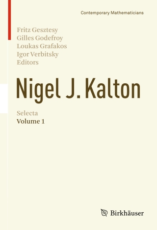 Cover image: Nigel J. Kalton Selecta 9783319187952