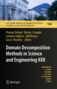 Cover image: Domain Decomposition Methods in Science and Engineering XXII 9783319188263