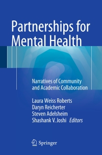 صورة الغلاف: Partnerships for Mental Health 9783319188836