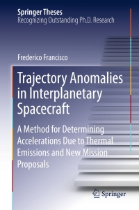 Imagen de portada: Trajectory Anomalies in Interplanetary Spacecraft 9783319189796