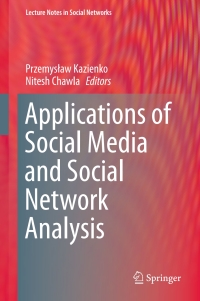 Imagen de portada: Applications of Social Media and Social Network Analysis 9783319190020