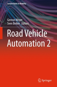 Titelbild: Road Vehicle Automation 2 9783319190778