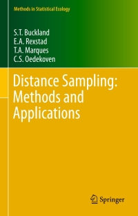 Cover image: Distance Sampling: Methods and Applications 9783319192185