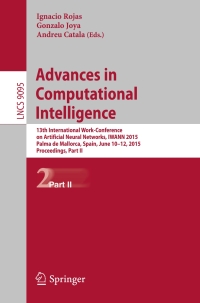Imagen de portada: Advances in Computational Intelligence 9783319192215