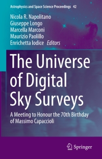 Cover image: The Universe of Digital Sky Surveys 9783319193298