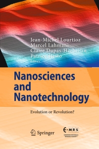 Cover image: Nanosciences and Nanotechnology 9783319193595