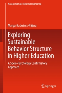 Cover image: Exploring Sustainable Behavior Structure in Higher Education 9783319193922