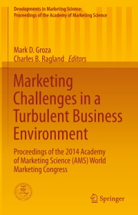 Cover image: Marketing Challenges in a Turbulent Business Environment 9783319194271