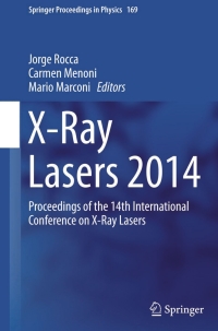 Imagen de portada: X-Ray Lasers 2014 9783319195209