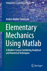 Cover image: Elementary Mechanics Using Matlab 9783319195865