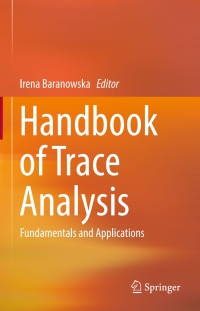 Cover image: Handbook of Trace Analysis 9783319196138
